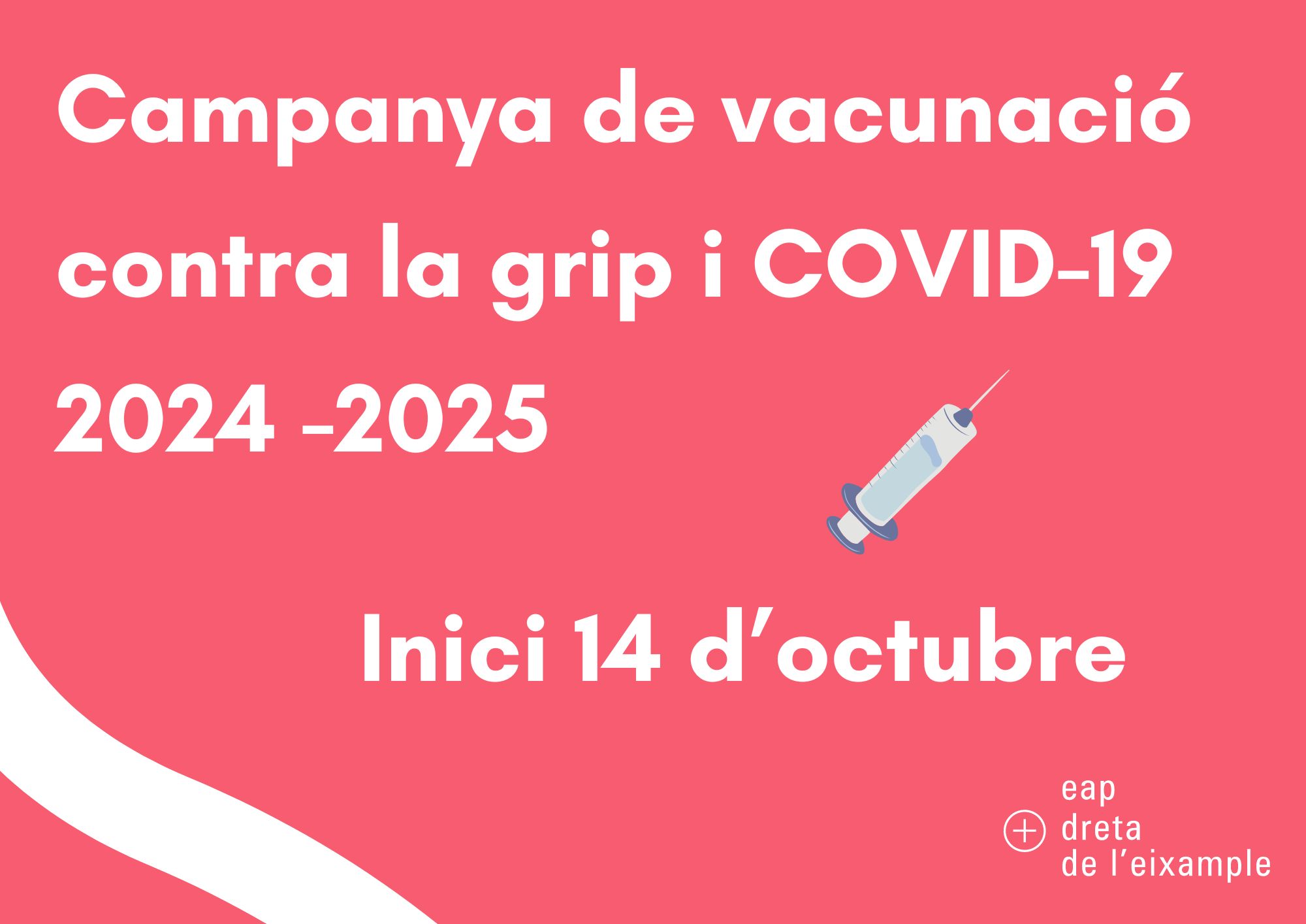 Campanya de vacunació tardor 2024 - 2025